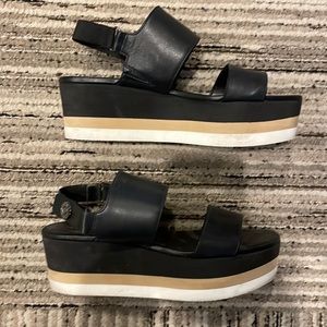 On trend Via Spiga platform sandals! So cute and stylish! Very lightly worn